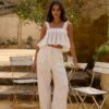 Freedom Found Crop Top White