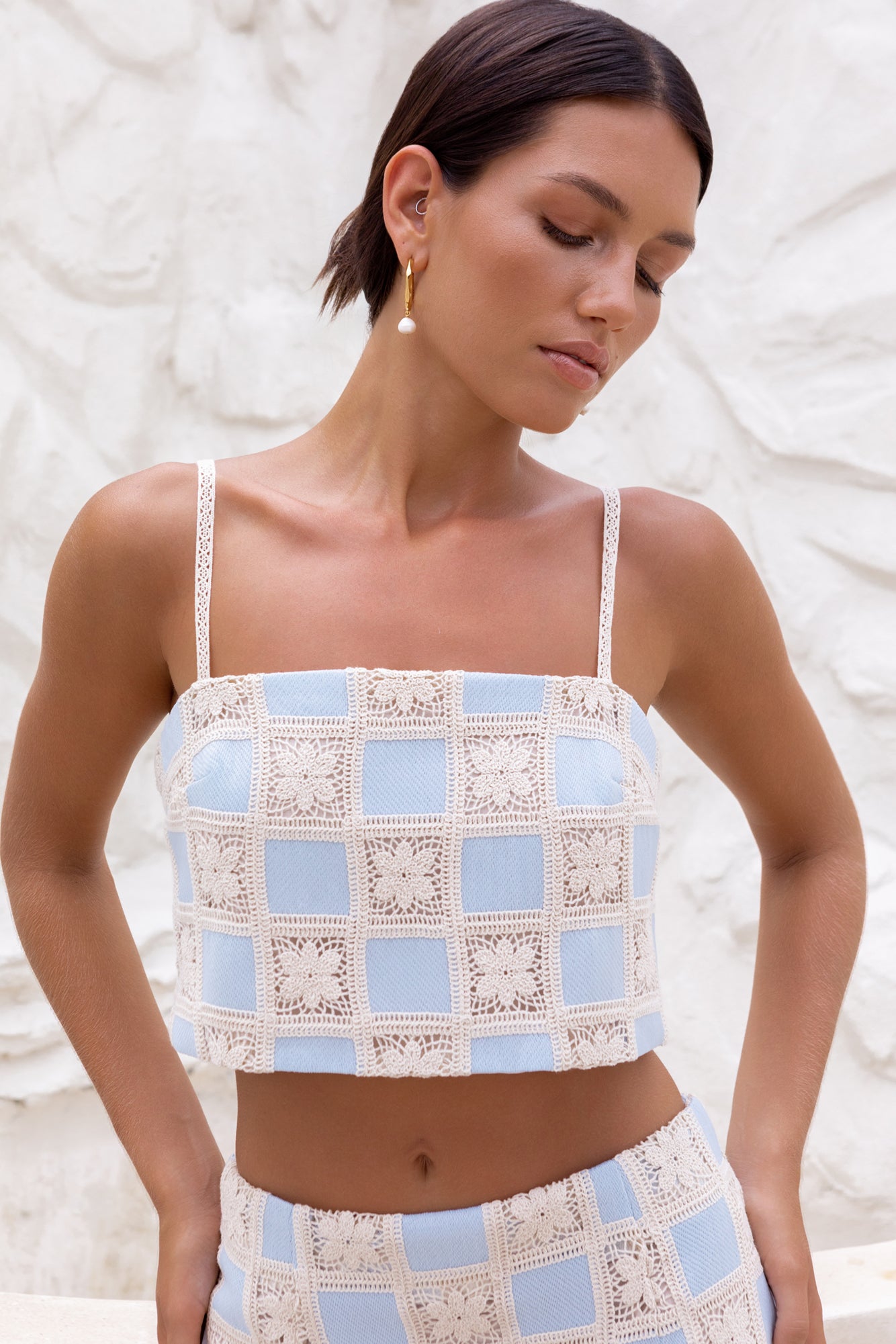 Moonlight Bay Crop Top Blue